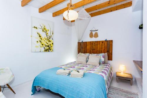 Кровать или кровати в номере Eco Casa Salitre,Montaña, Campo y Playa