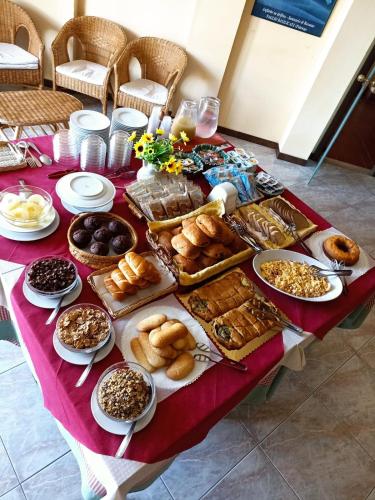Možnosti snídaně pro hosty v ubytování Locanda di Eolo
