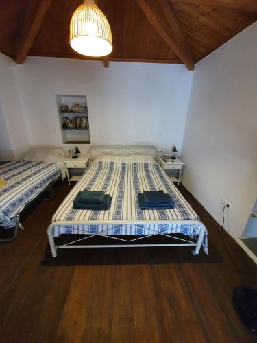 Postel nebo postele na pokoji v ubytování Diamoni Afroditi two houses for max 6 persons