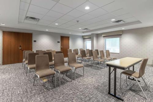 a conference room with chairs and tables in it at Hampton Inn Camden, SC in Camden
