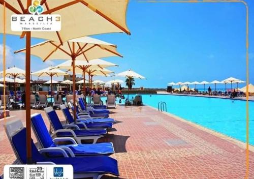 قرية مرسيليا بيتش3 شاليه عائلات فقط - Marseilia Beach 3 chalet Families Only