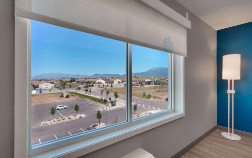a room with a window with a view of a street at Tru By Hilton Clearfield Hill Air Force Base, Ut in Clearfield