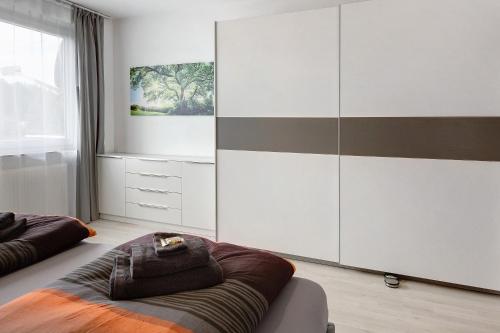 Letto o letti in una camera di Sonnenblick