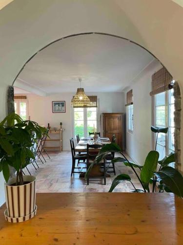 Ein Sitzbereich in der Unterkunft Villa Martha - Appt 01
