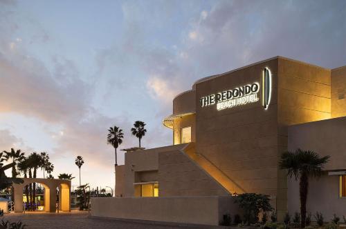 a building with a sign on the side of it at Redondo Beach Hotel, Tapestry Collection by Hilton in Redondo Beach