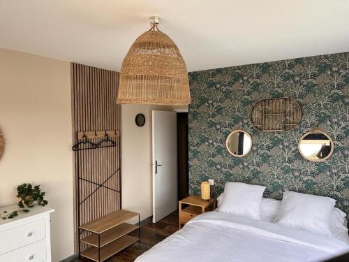 Posteľ alebo postele v izbe v ubytovaní Splendide Villa avec Piscine, Sauna, Jacuzzi Villa Cookini près d'Ajaccio
