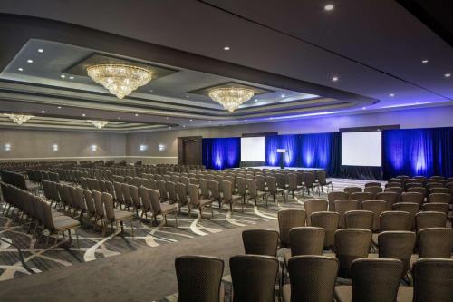 a large room with a bunch of chairs in it at DoubleTree by Hilton Cherry Hill Philadelphia in Cherry Hill