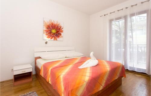 Katil atau katil-katil dalam bilik di Apartment Split-Podstrana