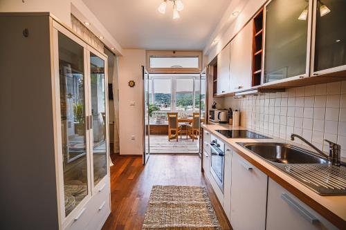 Kuhinja oz. manjša kuhinja v nastanitvi Apartments Sofia