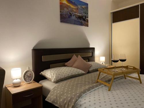 Krevet ili kreveti u jedinici u okviru objekta Apartman NS Dan CENTAR