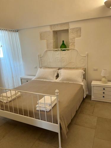 Cama o camas de una habitación en Trullo in vigna