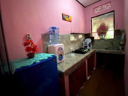 Η κουζίνα ή μικρή κουζίνα στο Homestay Sente