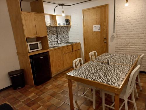 Η κουζίνα ή μικρή κουζίνα στο Coyoacan City Lofts
