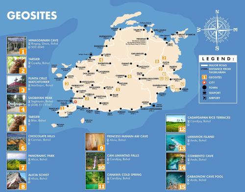 a map of germany with attractions at Eco Glamping Treehouses Closest Resort To All Tourist Attractions in Balilihan