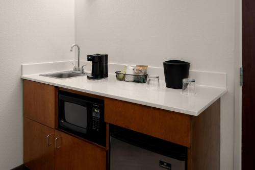 Kuchyň nebo kuchyňský kout v ubytování SpringHill Suites Pasadena Arcadia