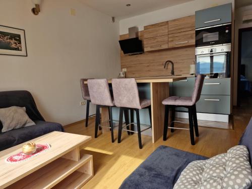 Apartments Damićにあるキッチンまたは簡易キッチン