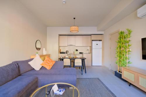 Posezení v ubytování New Inn Hotel Cadde 54 Mall