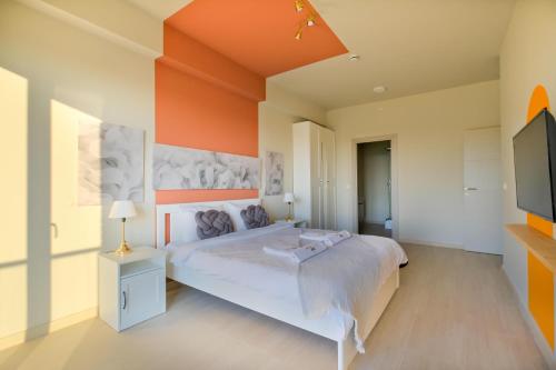 Postel nebo postele na pokoji v ubytování New Inn Hotel Cadde 54 Mall