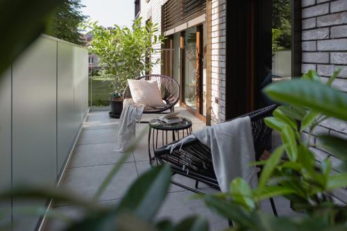 Χώρος καθιστικού στο Apartamenty In Belnihel