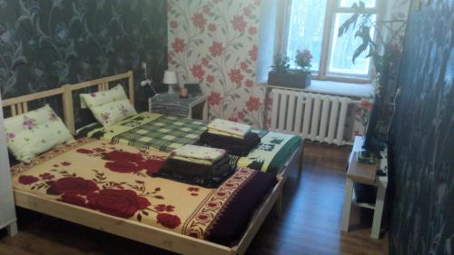 Katil atau katil-katil dalam bilik di Picturesque apartment into antique fortress