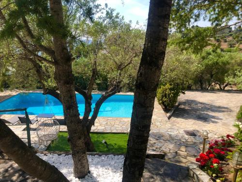 Kolam renang di atau di dekat Ambelos Village Seaview and Pool Villas