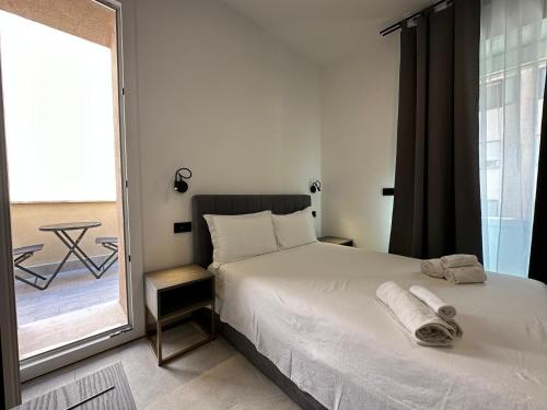 Кровать или кровати в номере Dolmen Guest House
