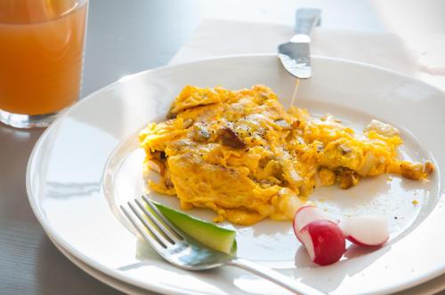 Jídlo v penzionu nebo okolí