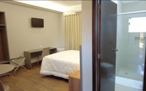 Postel nebo postele na pokoji v ubytování Hotel Real Garden