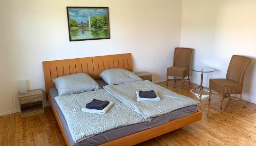 Zona de estar de Ferienhaus Liebchen free Netflix