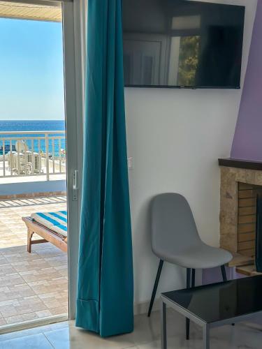 Μπαλκόνι ή βεράντα στο Salora Studio-Apartments