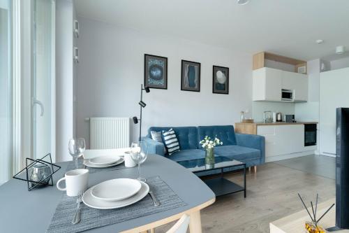 Η κουζίνα ή μικρή κουζίνα στο Symphony Modern Tower Apartamenty