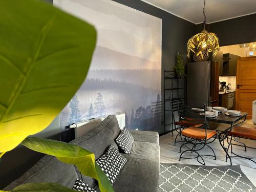 Η κουζίνα ή μικρή κουζίνα στο Sunset Apartments Kropla Baltyku