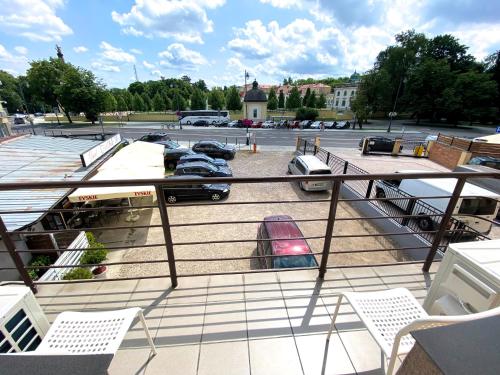 Balkón alebo terasa v ubytovaní Apartamenty Pałacowe