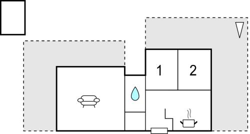 a floor plan of a house with at Gorgeous Home In Jægerspris in Jægerspris