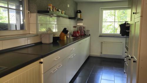 Η κουζίνα ή μικρή κουζίνα στο Ferienhaus Heart's Home Hahnenklee Harz