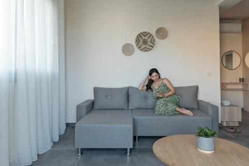 Χώρος καθιστικού στο Oliva Verde Residences