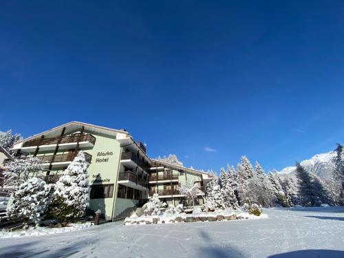 Hotel Alaska v zimě