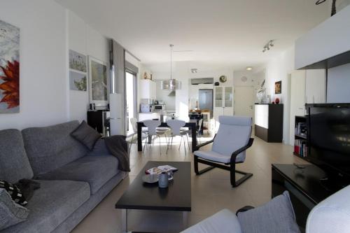 Posezení v ubytování Penthouse Spanje met Zeezicht Atico