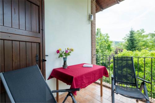 Ein Balkon oder eine Terrasse in der Unterkunft Stanza con due letti singoli Le Vitterelle