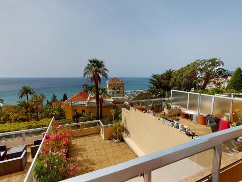 Fotografie z fotogalerie ubytování Beau 2P au calme, terrasse, vue mer, clim, parking privé, wifi - FR-1-196-310 v Mentonu