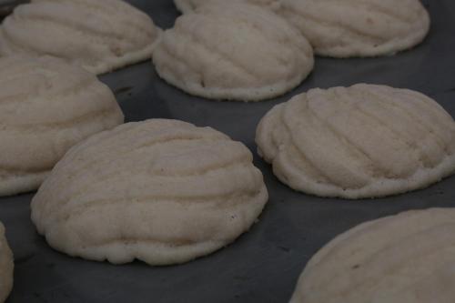 a group of cookies sitting on a baking sheet at Hotel Casa Gonzalez in Mexico City