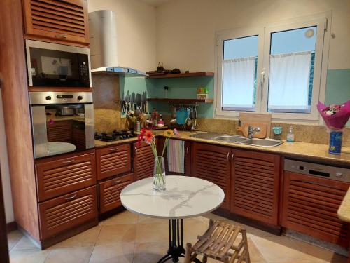 Η κουζίνα ή μικρή κουζίνα στο Villa Turquoise
