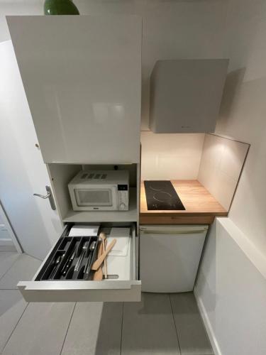 Een keuken of kitchenette bij studio rdc