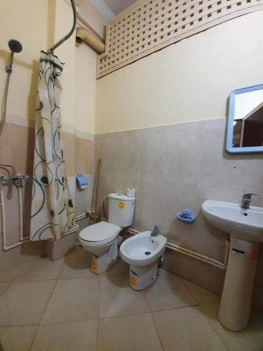 Koupelna v ubytování Hotel Achark