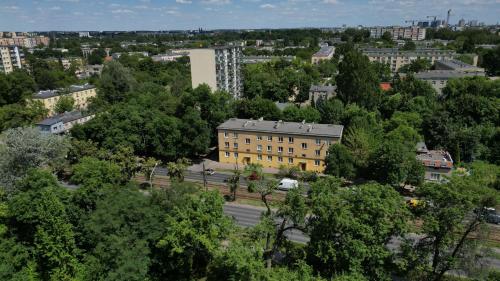 Bird's-eye view ng Apartment in Lodz - Wlokniarzy