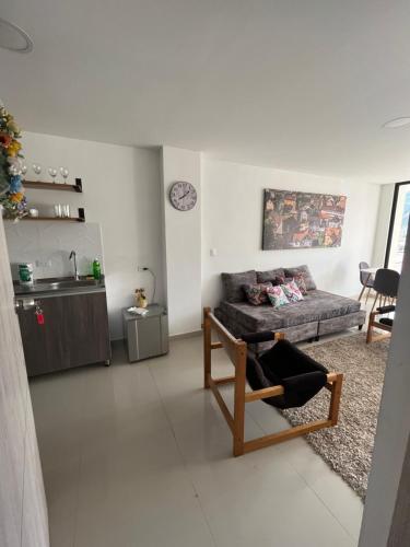 Χώρος καθιστικού στο Hermoso Apartamento ibague 401 F1