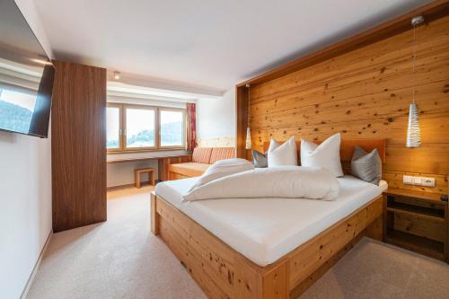 Cama o camas de una habitación en Haus Sonnenterrasse
