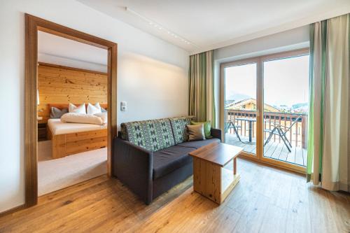 Cama o camas de una habitación en Haus Sonnenterrasse