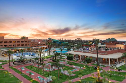 an aerial view of a resort with a park at Pickalbatros Aqua Fun Club All Inclusive in Marrakech