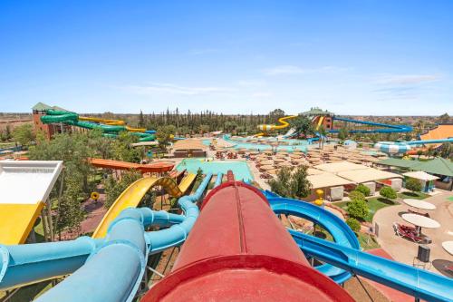 a water park with a roller coaster at Pickalbatros Aqua Fun Club All Inclusive in Marrakech